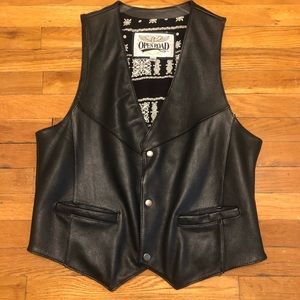 MENS LEATHER VEST